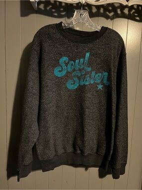 Soul Sister reverse inside out boutique style sweatshirt